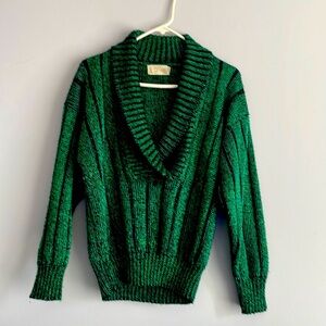 Sweater green and black size S